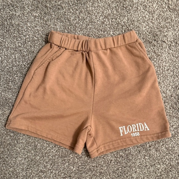 SHEIN Other - Girls Brown Sweat Shorts with pockets. 10Y